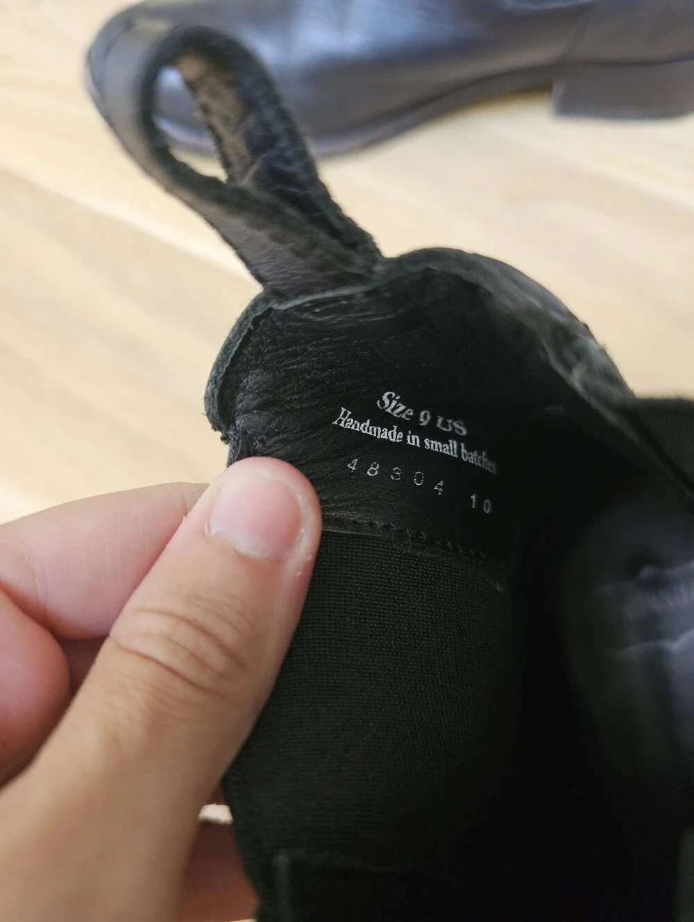 $160 Thursday Boot Company Duchess Chelsea Boots Black Full Grain Leather